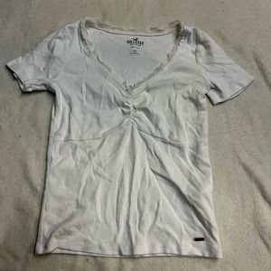 White hollister top